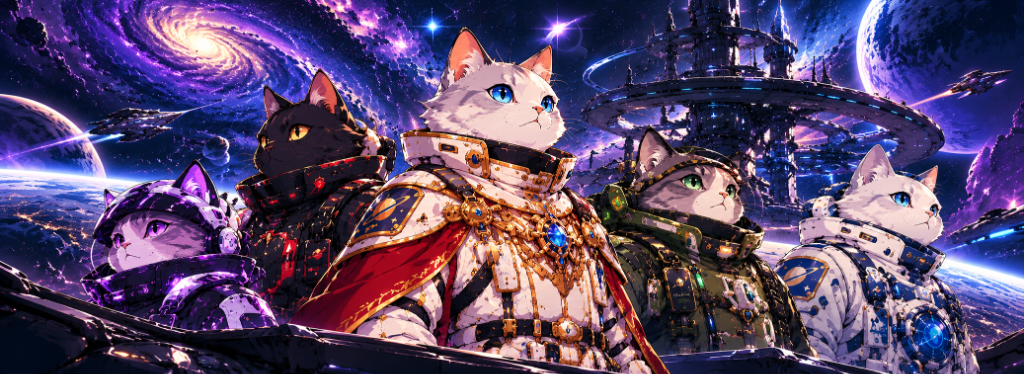 Galaxy Catdet Vanguard Fleet overlooking the Orbital Citadel